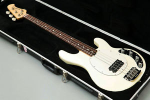 2005 Music Man Stingray 4 White Finish Electric Bass with Original Hard Case