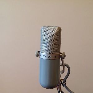 vintage sony C37a microphone and power supply exc condition