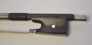 RARE Silver mounted Old Violin Bow GUSTAV WUNDERLICH LEIPZIG  Circa 1920's 60g