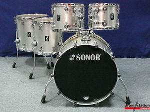 Sonor ProLite Shellset in "Silver Sparkle"  -  22,12,13,14,16"