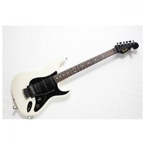 FENDER JAPAN ST62FR 80s METAL White and Black Used Electric Guitar Best Buy F/S