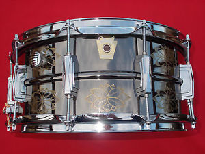 1991 Ludwig Limited Edition 6.5x14 Engraved Black Beauty Snare Drum