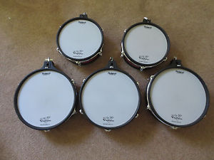 5 Roland pd-120 pd-100 5 PC V Drum Mesh Package RED