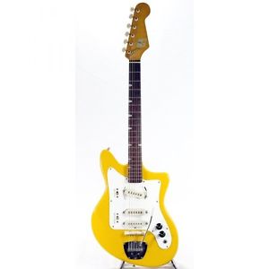 Guyatone LG-120T Rotary Pickup 1966 LG series Yellow Used Electric Guitar Japan