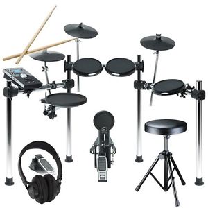 Alesis Forge Elettronica 8 Pezzi Kit Batteria Pacchetto con Sgabello e Cuffie