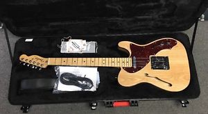 Fender American Deluxe Telecaster Thinline Natural Electric Guitar w/Hardshell