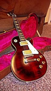 1993 Gibson Les Paul classic plus, Wine red, custom shop edition, solid wood,