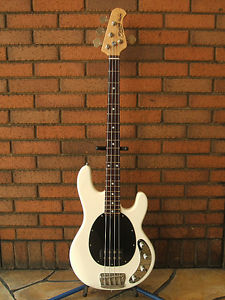 Sterling by MUSIC MAN RAY34 White Rosewood Electric Bass Free Shipping Japan