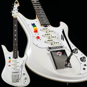 Free Shipping Used Teisco Spectrum 5 (Pearl White) Electric Guitar