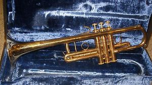 1986 Bach Strad C180 229(60's/70's bell) 25H LB C Trumpet Gold Plated Custom