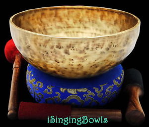 New Tibetan Singing Bowl: Jambati 10 5/8", Contemporary, A#2 & E5. VIDEO