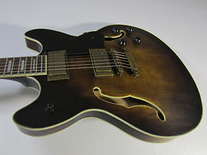 Washburn HB36 Vintage Hollowbody Electric - Vintage Sunburst with Case