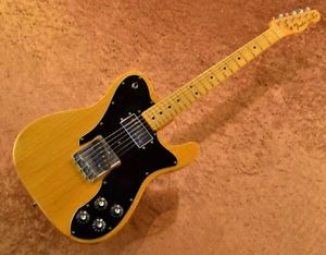 Fender USA Telecaster Custom 1974 Natural w/hard case F/S Guitar from Jpn #E660