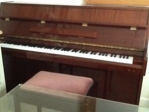Beautiful Samick Upright Piano Mahogony Gloss Casework Plus Stool VGC