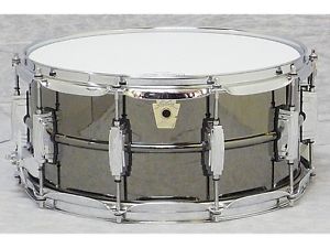 LB417 Black Beauty 6.5x14 Snare A-Stock Ludwig Seamless Brass Shell Imperial Lug