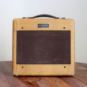 Vintage 1950s Fender Champ Amplifier - Champion 600, Tweed, Guitar Amp, 5B1