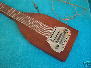 1940's Electromuse  Lap steel guitar 6 string w/case Rare Bird GC All original