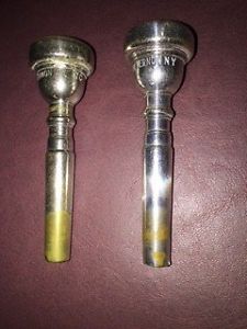 2 VINTAGE BACH MT. VERNON 7C TRUMPET MOUTHPIECES