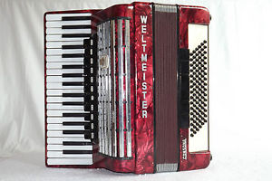 Piano accordion akkordeon WELTMEISTER CONSONA 96 bass