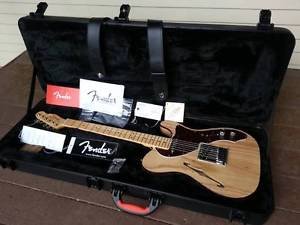 2015 Fender American Deluxe Telecaster Thinline Natural Electric Guitar