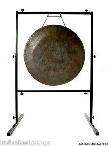 26" Mother Tesla Gong on Rambo Rimbaud Gong Stand with Mallet