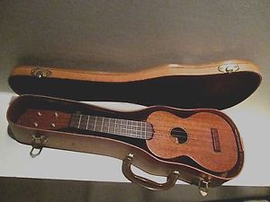 Vtg '35-'45 USA Made C.F. Martin O-Soprano Ukulele, Original Geib Hardboard Case
