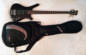 New Warwick RockBass Corvette DoubleBuck Bass Guitar - Nirvana Black w/case!