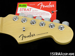 American Fender ELITE Stratocaster Strat NECK + LOCKING TUNERS USA Maple
