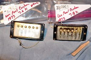 GIBSON PATENT DECAL GOLD  HUMBUCKING PICKUPS 1973 MATCHED LES PAUL CUSTOM ES-355
