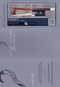 A very fine old French certified viola bow by J. Thibouville-Lamy, ca. 1900.NICE