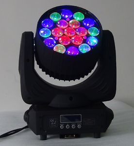 LED Moving Head wash beam  ZOOM stage light for DJ Club 19x12W 4in1 Osram LED
