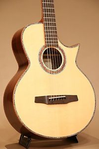 MORRIS SJ-131 mini 2010 Natural w/hard case F/S Guitar from Japan #R511