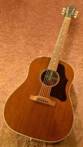 Gibson J-45 Genuine Mahogany Large Pick Guard Brown w/hard case F/S #E783