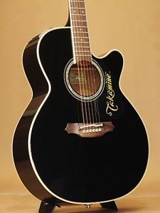 TAKAMINE DMP561C 2011 Black w/hard case Free shipping Guitar from Japan #R512