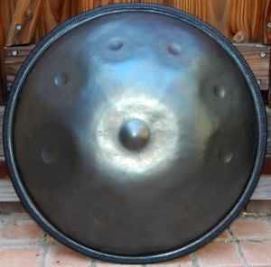 Handpan gamme Celtic Minor in B , en Do) - 8+ding ,acier brut