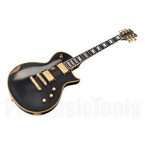 ESP Eclipse-II USA DB Distressed EMG VBK - Vintage Black *NEW* 81 i ctm ft