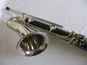 Bass clarinet, Bb keys ebonited body, Nickel plated,great tone AC-132
