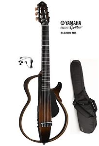 YAMAHA SLG200N TBS Tobacco Brown Sunburst CHITARRA CLASSICA SILENT CON CUSTODIA