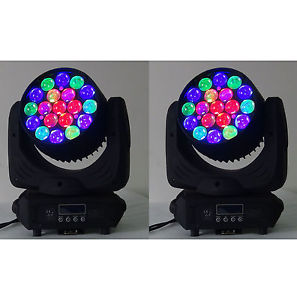 2PCS 19x12W 4in1 Osram ZOOM LED Moving Head wash beam stage light for DJ Club