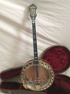 Vega Vox No 2 Tenor Banjo, est. 1931 S/N 97273 with Original Case & Gold Plating