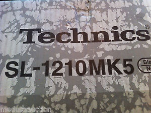 TECHNICS SL 1210 MK5 TURNTABLE  **NEW IN FACTORY SEALED BOX**