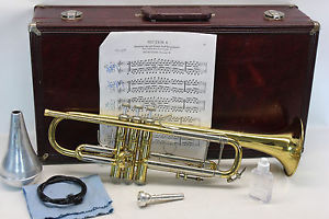 Bach Stradivarius 37 ML Bb Trumpet Professional With Hard Case & Extras