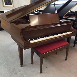Wm. Knabe & Co. 5'5" Grand Piano & Bench Walnut Finish Built in USA $2995.00