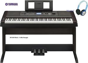 YAMAHA DGX650 B BLACK PIANO ELETTRICO 88 TASTI + PEDALIERA LP7A e CUFFIA OMAGGIO