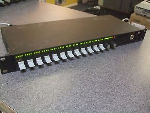 Telex KP-12 LK 4-PIN Black 12-Position Key Panel Rackmount #RTG