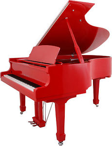 Paul Werner C 186 Classic CR - Salonflügel, feuerrot hochglanz - Abel Hammerkopf