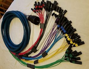 WhirlWind 56 Channel W4 Mass Snake To Fan 35FT W4 56 XLR Male Fan !!!