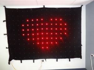 Motion LED Video Curtain Drape Lights - 176 LEDs 18cm spacing - Crazy Lights