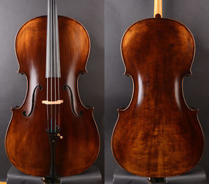Special Offer! Modern Stradivari Copy Cello Fine Tone, Dark varnish