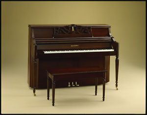 CHARLES WALTER Model 1520 vertical studio piano